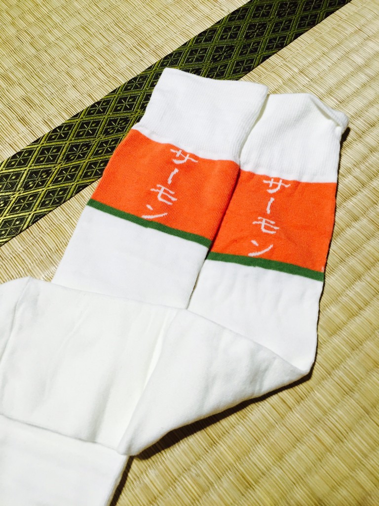 サーモン靴下